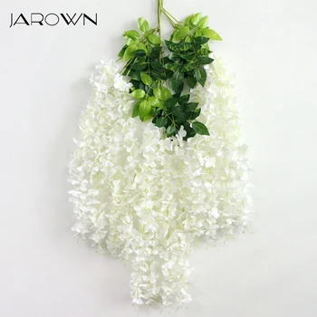 

JAROWN Artificial Vine Flower Branch Simulation Wisteria Encryption More Flower Wedding Decorative Home Party Feast Decor Flores