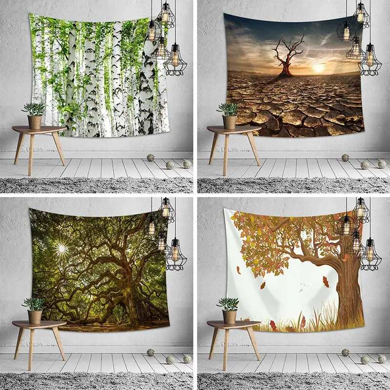 Hot !Creative Forest Big tree Tapestry As if in the Forest Home Decor
