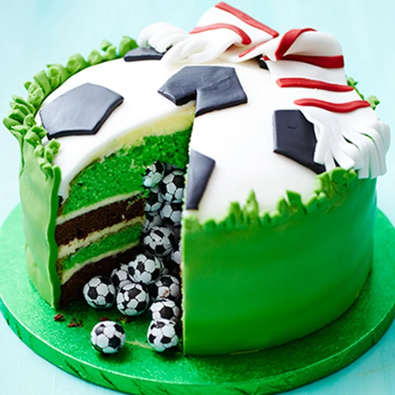 4 шт./компл. Sugarcraft футбол Пластиковая форма для вырезания Фондант форм кекса