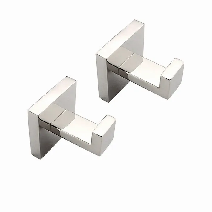 

Free Shipping SUS304 Material Mirror Polishing Bathrom Accessories Robe Hook Bathroom Robe Hook 2pcs/Set SM009-D