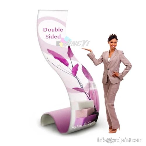 

Cobra Shaped Stretch Fabric Ez Tube Display Singular Banner Stand