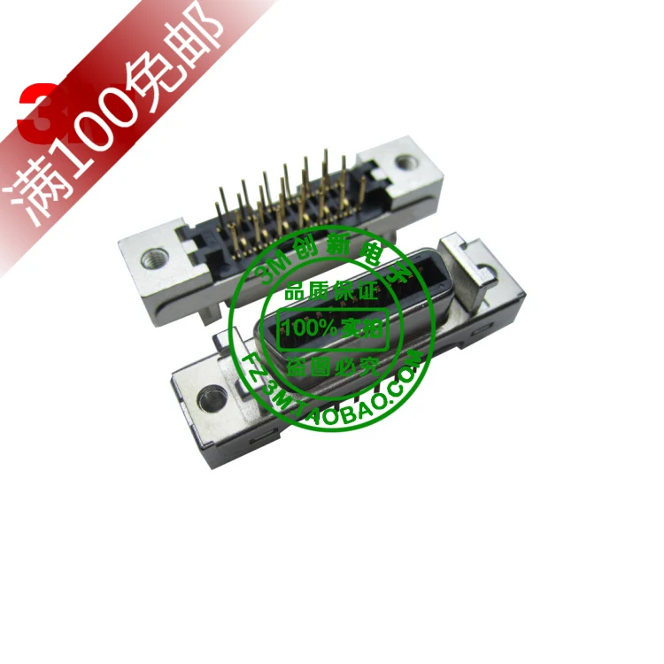 

Original Genuine 3M 10226-6202PL straight pin 26 core terminal connector SCSI-26P