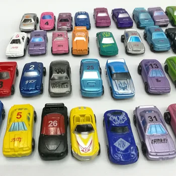 

20pcs Mix shipment Slidable car Super cute and fashionable Mini taxi car Micro landscape ornament Scene decoration Wholesale