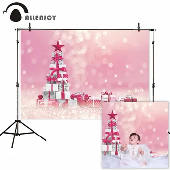 

Allenjoy photography backgrounds Christmas gift tree star glitter bokeh backdrop photo sessions photocall photobooth shoot props