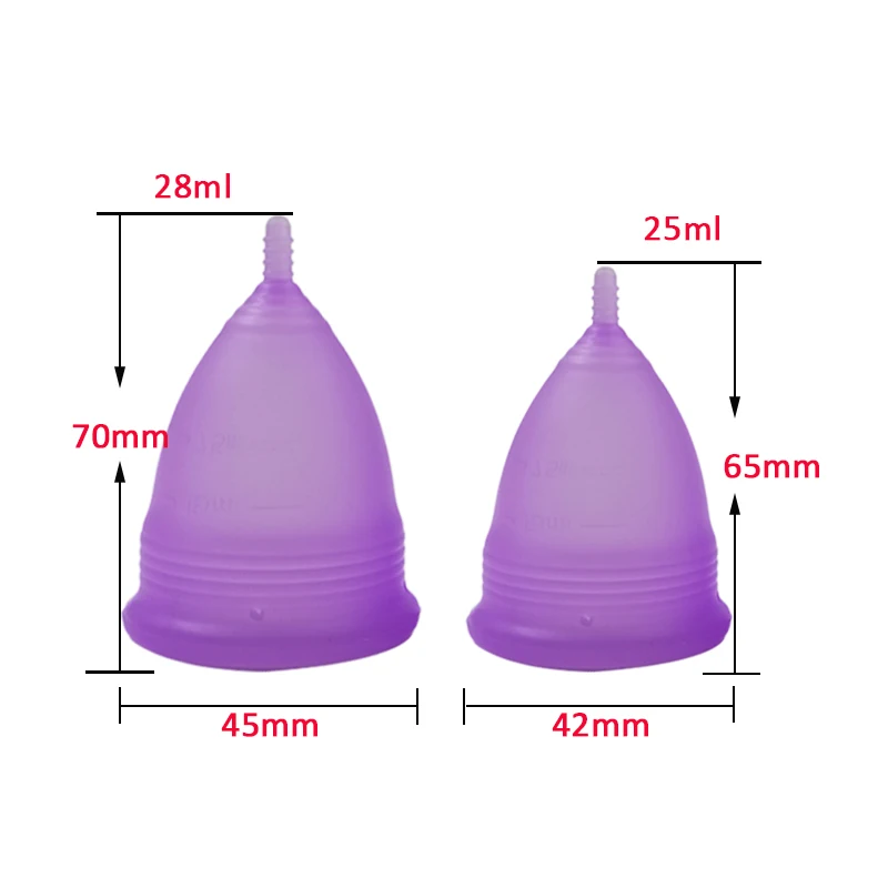 10pcs/lot silicone menstrual cup feminine hygiene lady cup prevent side leakage period cup collector menstrual viginal care