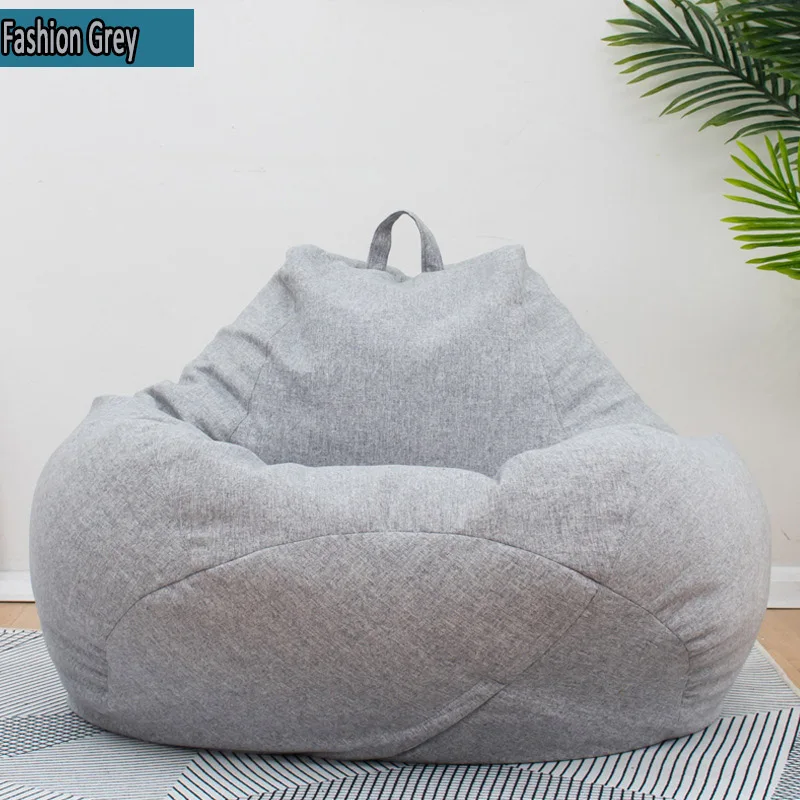 Японский Стиль 4 сезона для взрослых и детей ленивый Bean Bag Диван Обложка гостиная комната для отдыха стул крыльцо Bean ленивые спальные мешки без заполнения