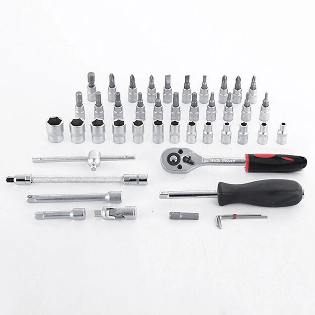 

carbon steel hand tools Combination Bit Set Tool Kit 46pcs Spanner Ratche Socket Set 1/4 Car Repair Tool Ratchet Wrench Set