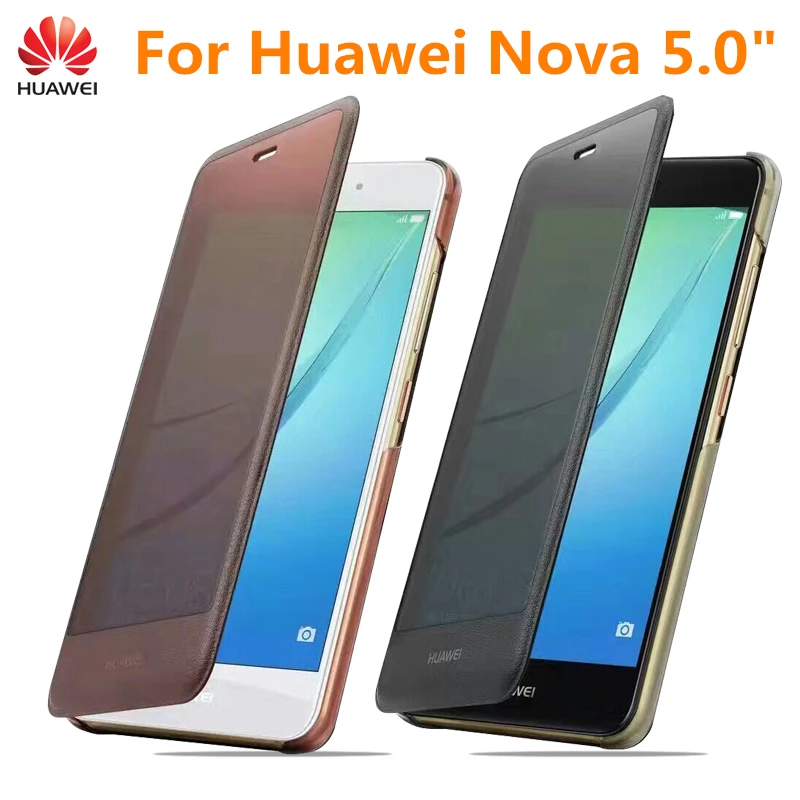 

Original Smart Flip Leather case Frosted Hard Protector Cover for huawei Nova 5" CAN-L11 CAN-L12 CAN-L13 CAZ-AL10 CAN-L01 L02