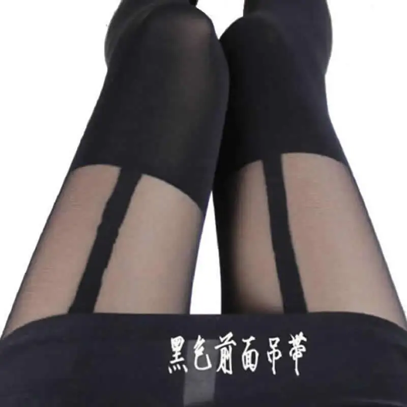 Buy Cheap Women Elegant Fashion Sexy Mock Suspender Tights Nylon Fitness Plus
