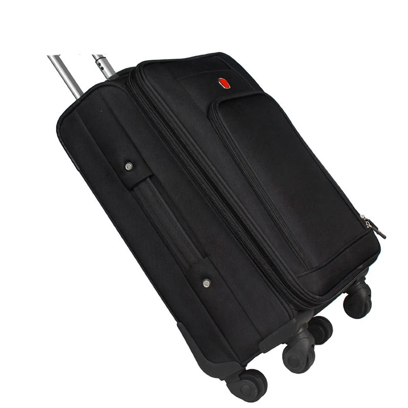 LeTrend Высокая емкость Оксфорд сумки на колёсиках Spinner для мужчин бизнес чемодан колеса 20 дюймов носить на тележке пароль дорожная сумка