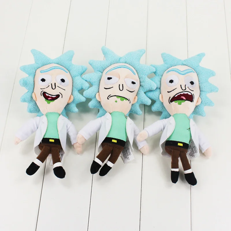 Милые плюшевые куклы Rick and Morty, 23 см, kawaii Q, мягкие куклы, подарок на Рождество и день рождения для детей