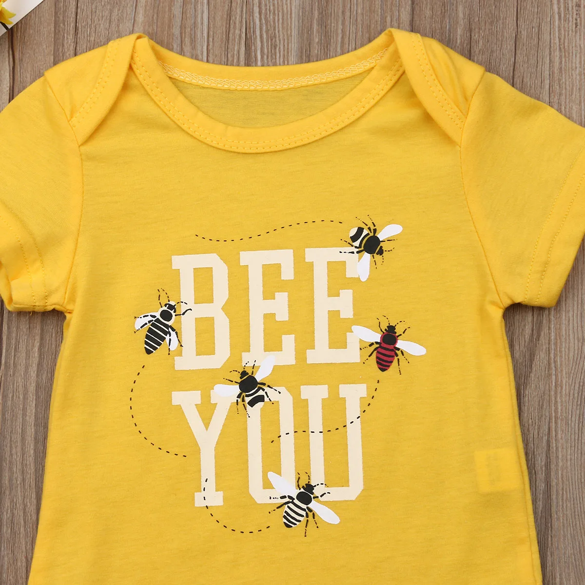 Pudcoco/Летняя Одежда для новорожденных мальчиков и девочек однотонный комбинезон с принтом пчелы, комбинезон, цельнокроеная одежда хлопковая одежда