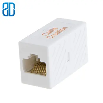 

RJ45 Coupler(1-Pack) In Line Coupler Cat6/5e/5 Connector Ethernet LAN Network Cable Extender Adapter Female To Female White