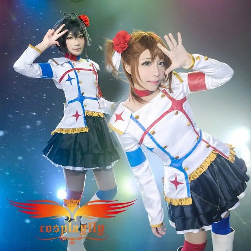 

Anime The Idolmaster Hagiwara Yukiho Palgantong Cosplay Costume Arcade Game Custom Women Sexy Mini Black Skirt Stockings