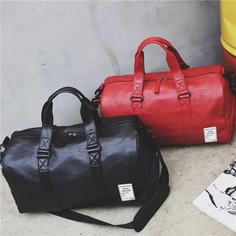 Женская спортивная сумка, красные Сумки из искусственной кожи с обувью, мужская спортивная сумка для фитнеса и путешествий, большие сумки через плечо, женские сумки
