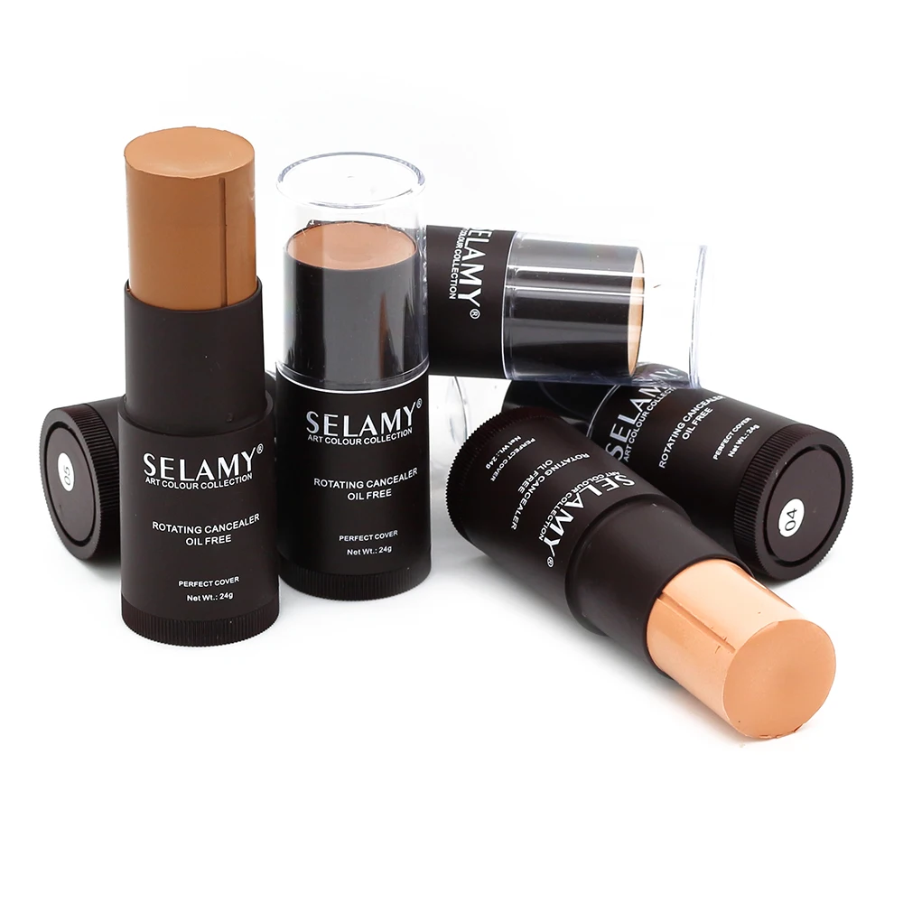 8Colors Creamy Perfect Concealer Foundation Stick Highlight Contouring Face Makeup Waterproof Oil Free Flawless Fixed Foundation