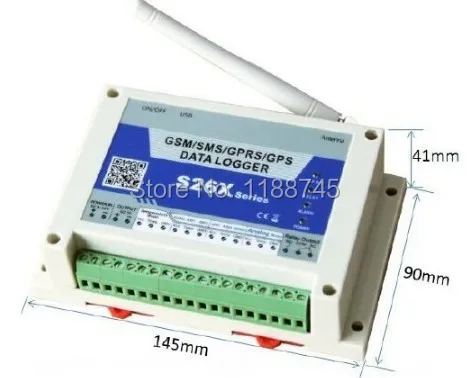 GSM GPRS Analog logger S262 with 4 analog inputs monitor temperature water flow humidity current voltage