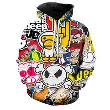 Cute Yellow Duck Hoodies Men Boys Kids Sweatshirta Teens Hipster Pullover Streetwear Graffiti Sweatshirt Male Oversized Clothing