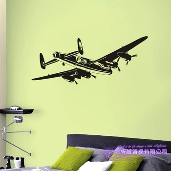 

Propeller Fighter Stickers Vehicle Decal Classic Aircraft Posters Vinyl Wall Aeroplane Decor Mural Airplane Glass Decals