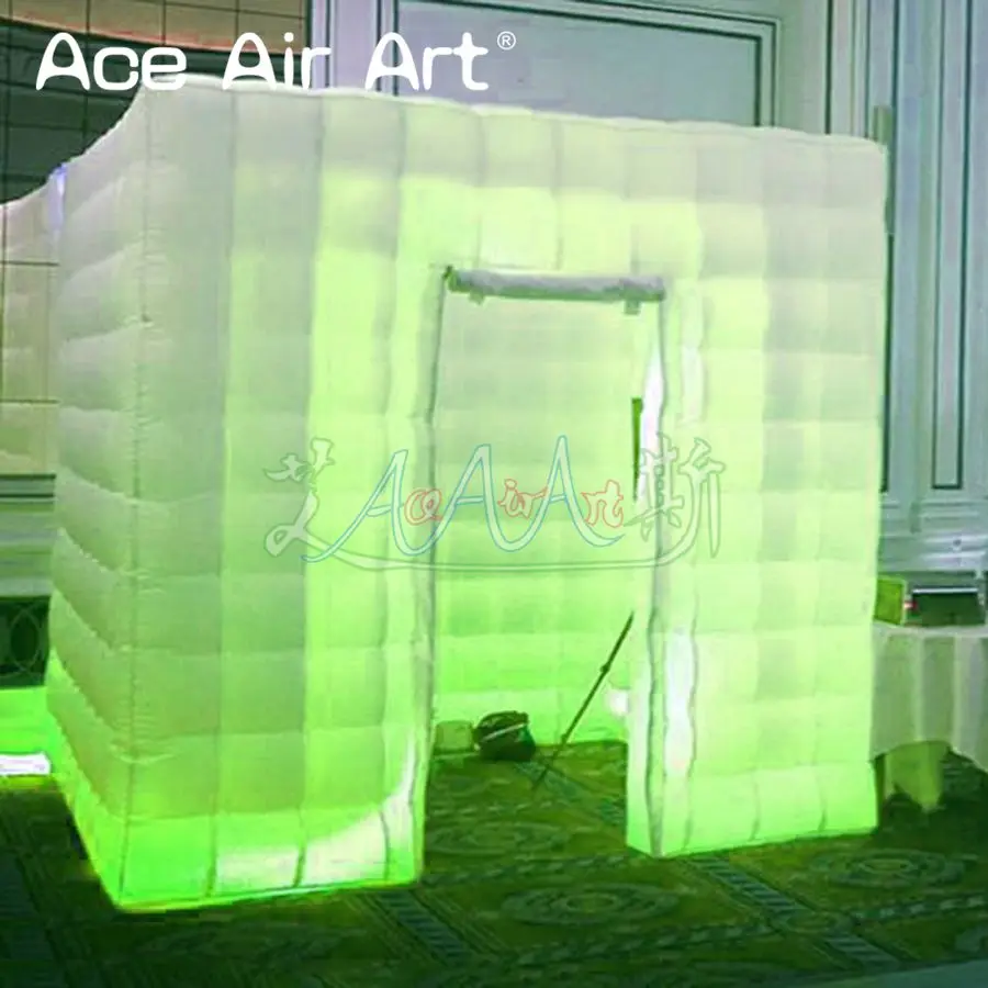 High quality led inflatable Photo Booth studio,blow up wedding cabins