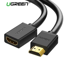 Ugreen HDMI extension cable 1080P 3D HDMI male to female extender for Computer/HDTV/Laptop/Projector in audio video Cable 1m 2m