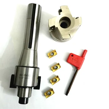 

400R Face End Mill Cutter + R8 FMB22 Arbor + 4pcs APMT1604 Carbide Inserts with Wrench For Milling Tools