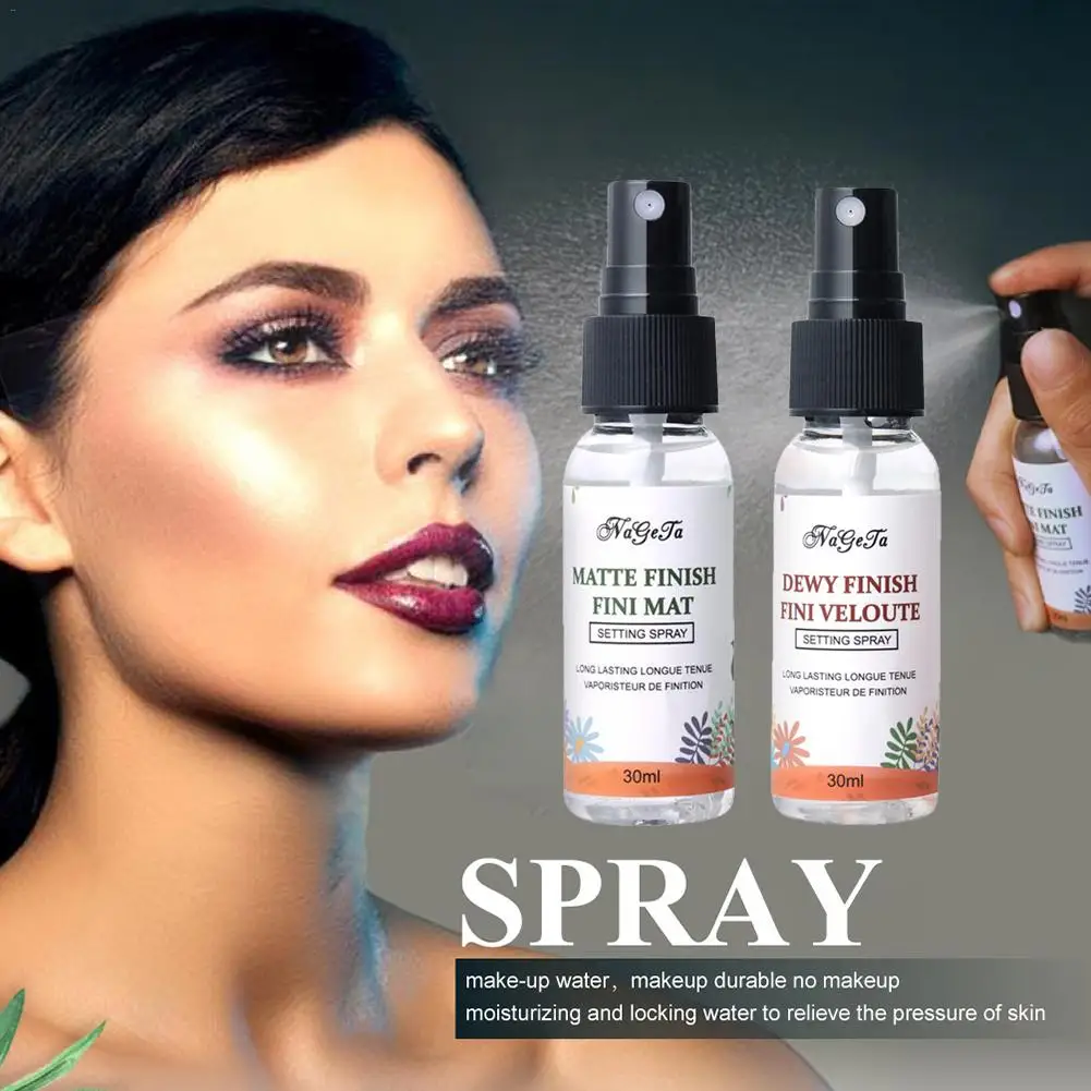 Makeup Setting Spray 30ML Matte Finish Bottle Setting Spray Oil-control Natural Long Lasting Make Up Fix Foundation Spray