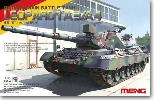 

1/35 Leopard I / A4 Battle Tank Model TS-007