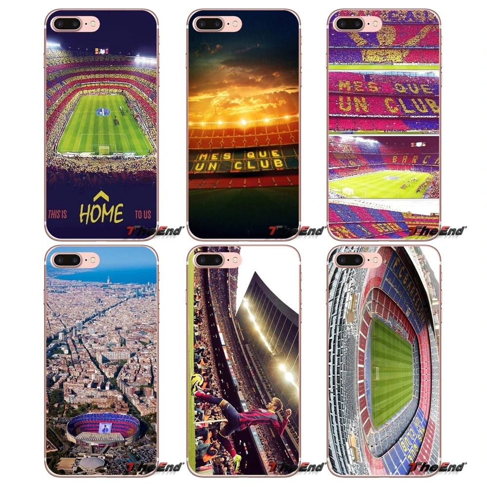 

Barcelona Spain Estadio Camp Nou Soft Case For Apple iPhone X 4 4S 5 5S SE 5C 6 6S 7 8 Plus 6Plus 7plus 8plus Fundas Coque