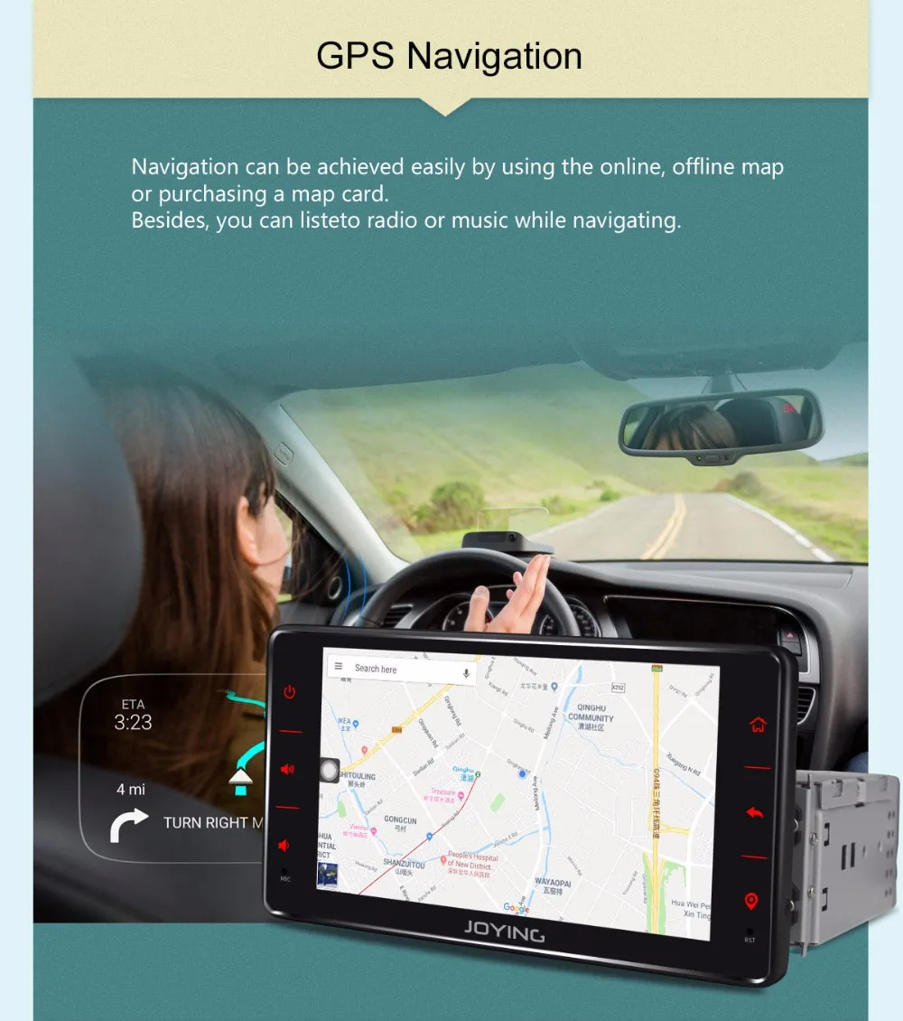 Top JOYING Offcial radio cassette record 6.2 inch Android 8.1 with free OBD with DSP autoradio HD Screen 2GB Ram GPS Navigation SWC 5
