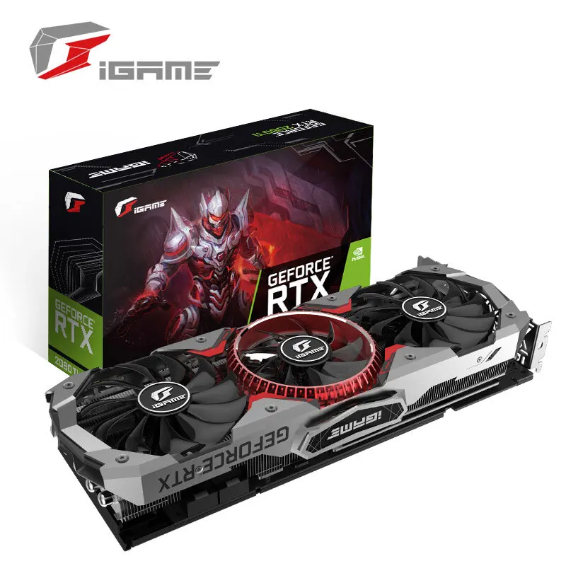 Красочные игровые видеокарты iGame GeForce RTX 2080 Ti 11 ГБ GDDR6, видеокарта Advanced OC GPU 1635 МГц 1635 МГц для ПК компьютера