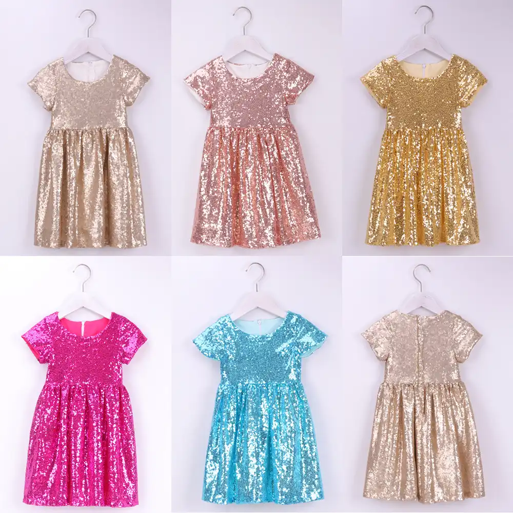 girls glitter party dress