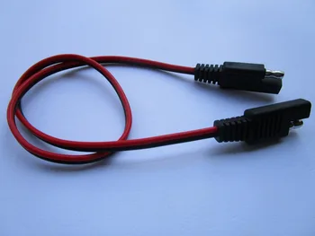 

10 Pcs 18AWG SAE to SAE 2 Wire Quick Connect Disconnect Weatherproof Heavy Duty Plug Ends 50cm