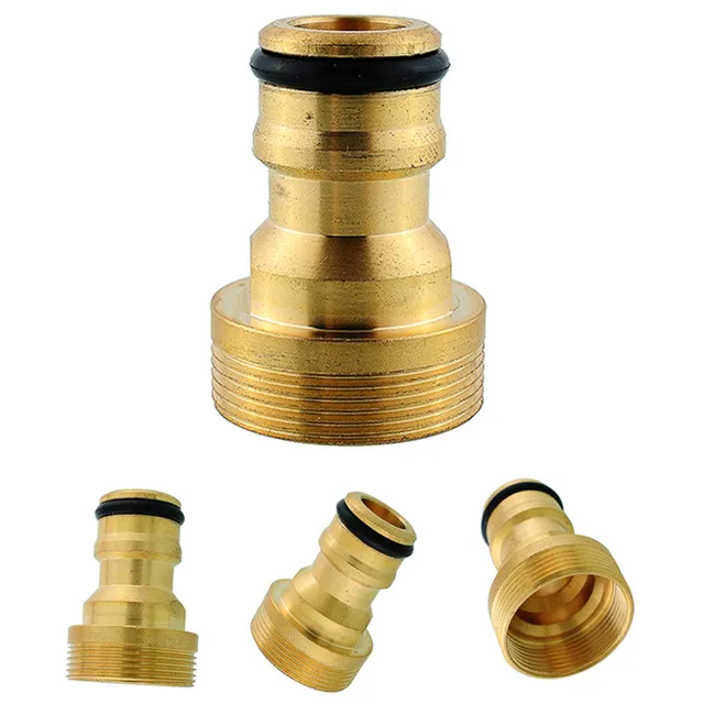 3/4" Brass Male Quick Connector Adaptor Garden Hose Pipe Tube Spray