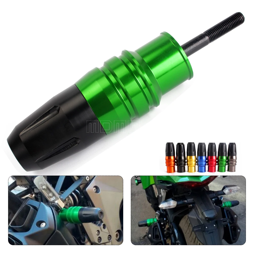 

For kawasaki Z750 Z800 NINJA 300 250 300SL ZX14R Frame Slider Anti Crash Caps Exhaust Sliders motorcycle accessories parts 10mm
