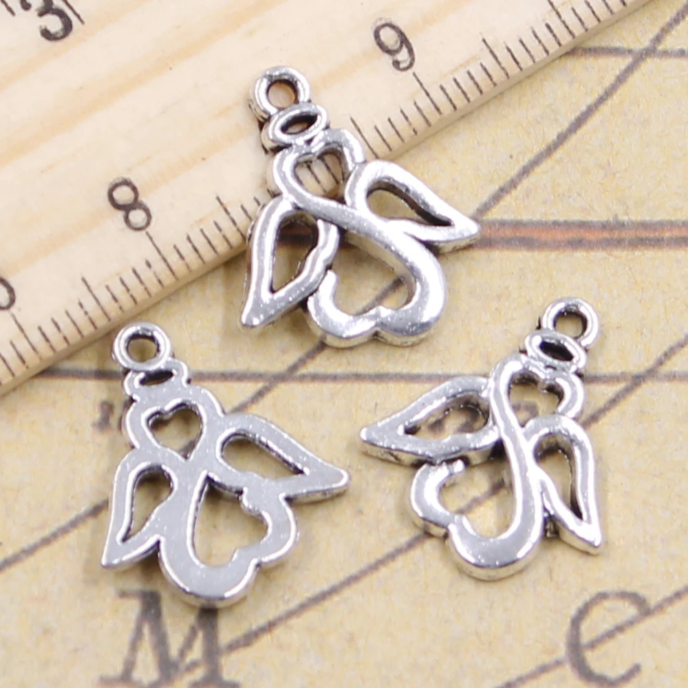 

10pcs Charms lovely angel 19x17mm Tibetan silver color Pendants Antique Jewelry Making DIY Handmade Craft pendant