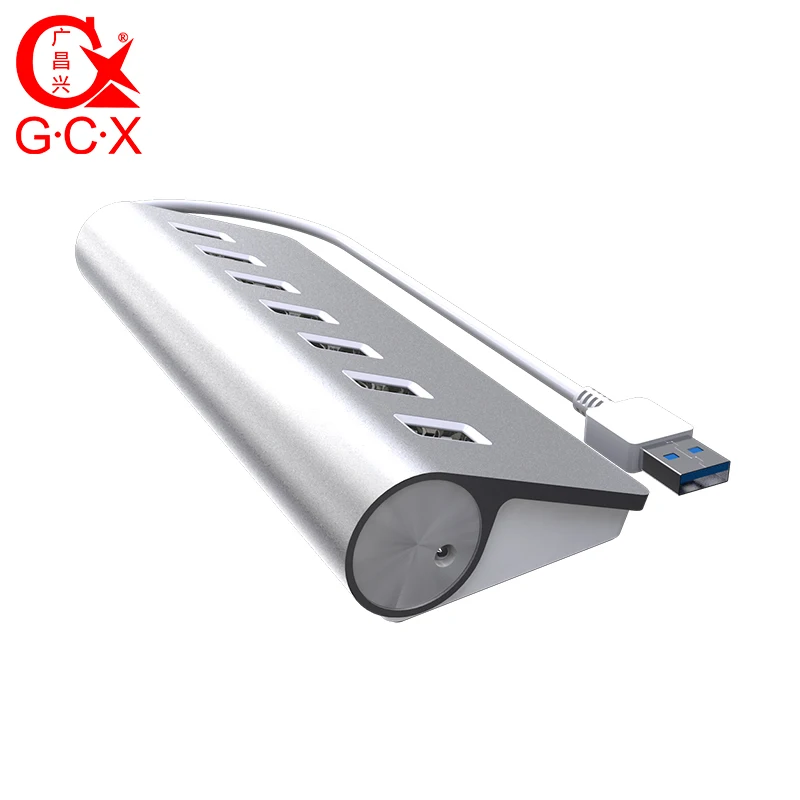 Skup GCX USB HUB 3.0 wysokiej prędkości 5 gb s konwerter USB nowy przyjście aluminiowa obudowa 4 port 7 portów USB3.0 adapter ładowarki