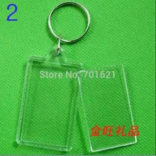 Акриловая заготовка для самостоятельного изготовления фото брелки в форме прозрачных брелков Вставка Фото пластиковые брелки, 1000 шт