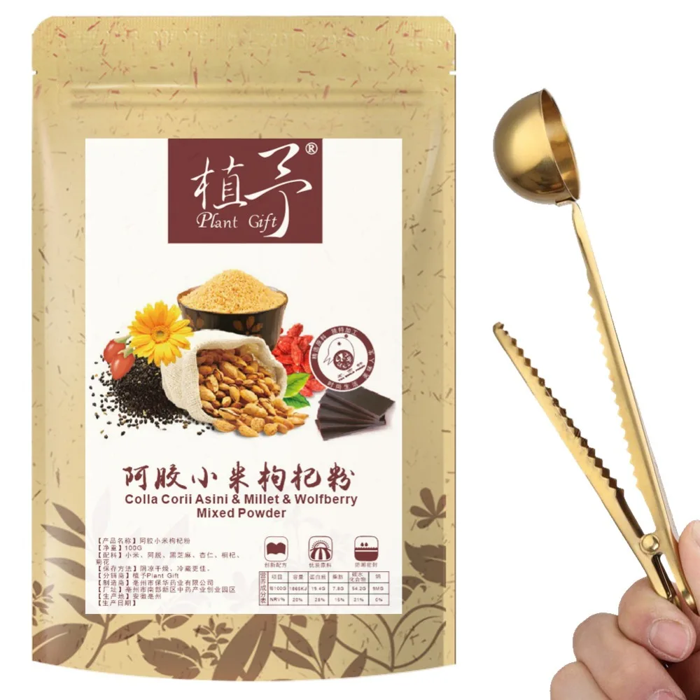 Чистый натуральный 100 г растительный порошок Colla Corii Asini & millet Wolfberry смешанный