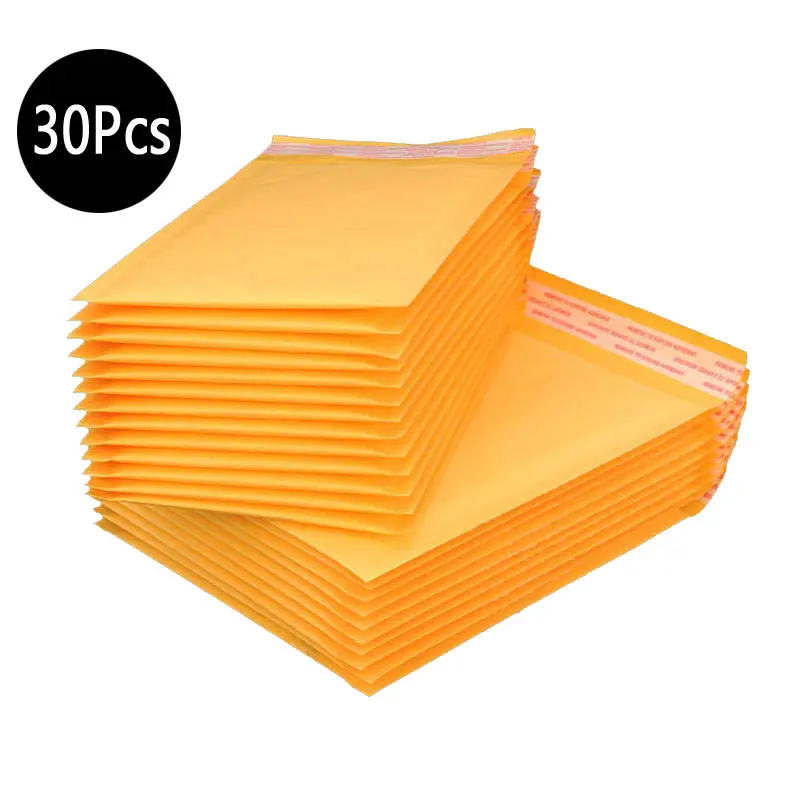 30 шт рассылки сумки окна конверты мешок влагостойкий высокого качества, самодельная Бумага печать желтый стационарных бумажные конверты
