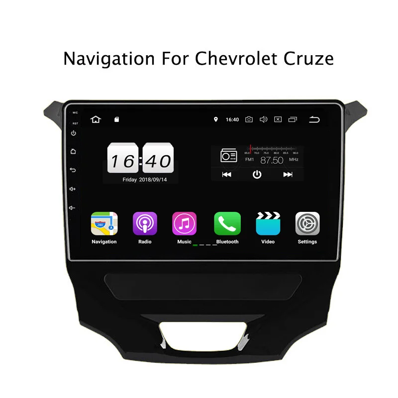 Perfect 9Inch PX30 Android 9.0 Car DVD Multimedia Player For Chevrolet Cruze GPS Navigation Radio Stereo Audio 2