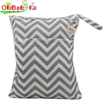 OhBabyKa детские сумки для подгузников многоразовые влажные сухие сумки двойная молния Водонепроницаемый чехол для подгузников для ребенка сумка для пеленания моющиеся сумки для подгузников