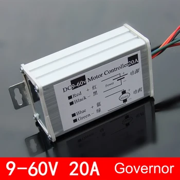 

Dc Brush Motor Speed Governor 20A 9V - 60V High Power PWM Infinite Speed Control Board