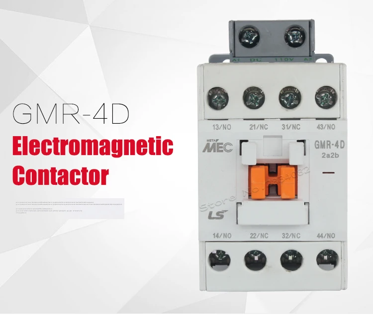 Контактор постоянного тока реле 2NO2NC 3NO1NC 4NO катушки напряжение DC24V DC110V DC220V GMR-4D реле