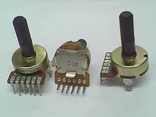 

161 dual potentiometer switch 50K axis length 20MM