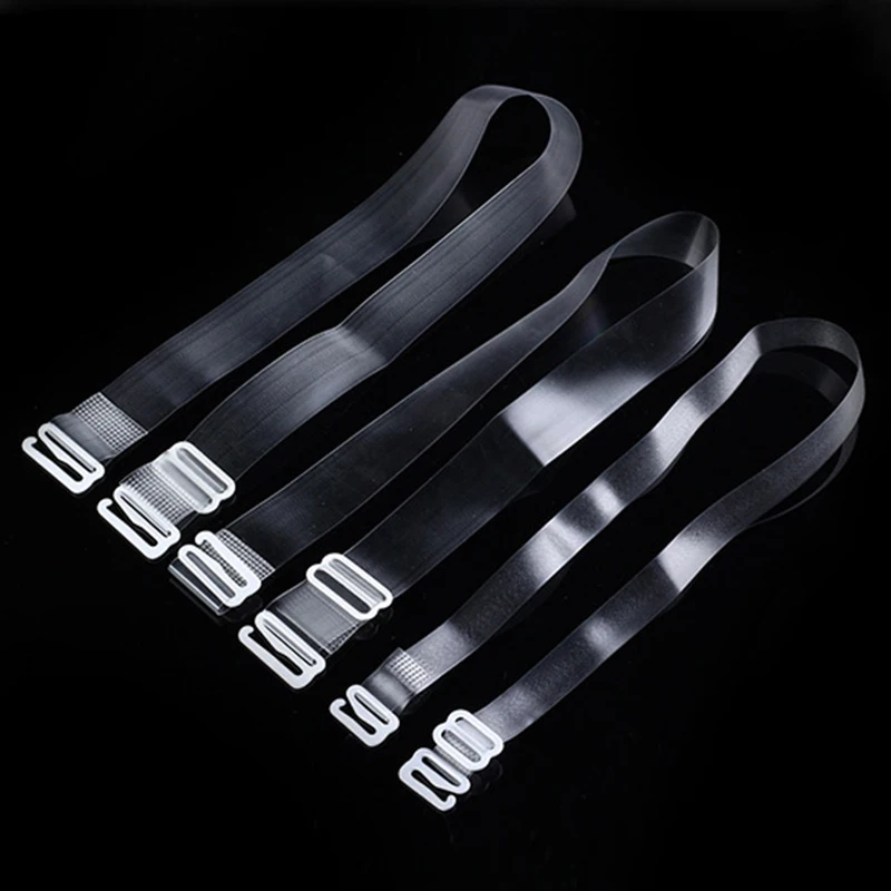 Adjustable Elastic Silicone Shoulder Bra Straps color 1cm us seller black pink
