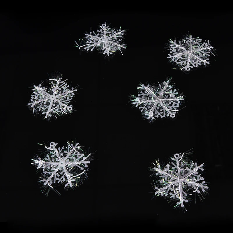 12 шт. декоративные подвесные снежинки для новогодвечерние ёлки 6 см|hanging ornaments|tree