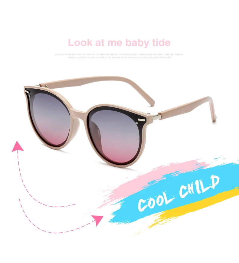Брендовые дизайнерские очки детские, с чехлом, очки для вождения очки детские, для малышей большой металлической для вождения, зеркальные солнцезащитные очки Gafas de sol UV400