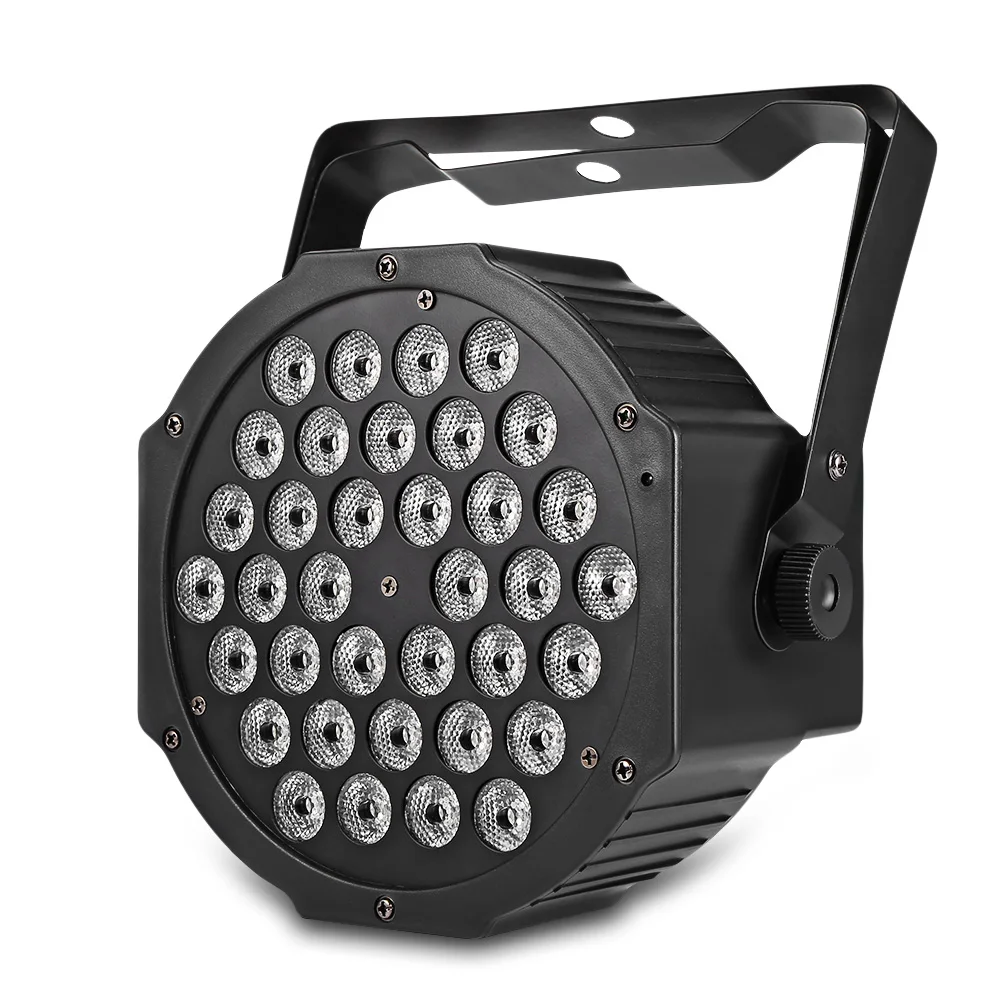 

RGB 36 LEDs Digital Display Par Light With Remote Controller Safe 4 Control Modes Spotlights RGB Mixing Color Indoor Lighting