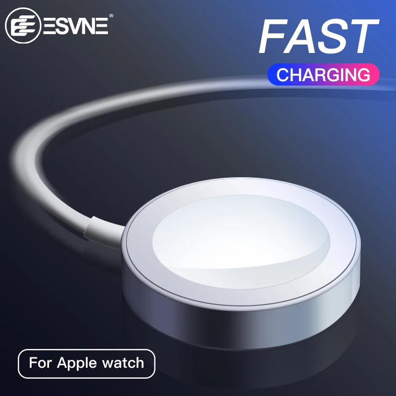 

ESVNE Fast Wireless Charger for Apple Watch Series 1 2 3 USB Magnetic Charging Cable 3.3 feet/1meter for Apple Watch Charger